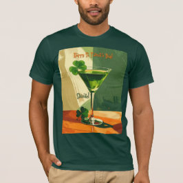 Happy St. Patrick's Day Shamrock Martini  T-Shirt