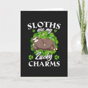 Happy St. Patrick's Day Sloth Karte
