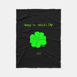 Happy St. Patrick's Day Small Fleece Blanket
