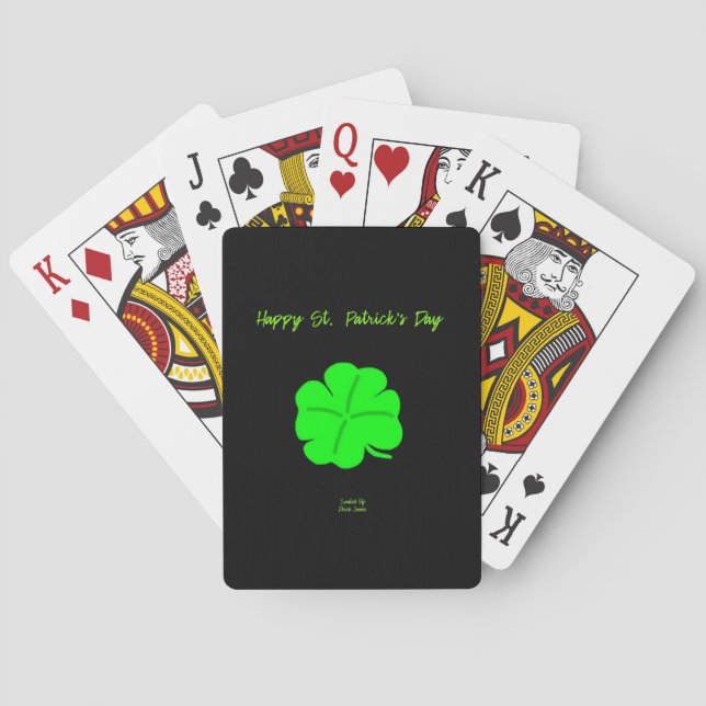 Happy St. Patrick's Day Spielkarten (Rückseite)