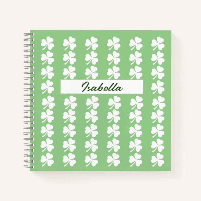 Happy St. Patrick's Day Spiral Notebook Notizbuch (Vorderseite)