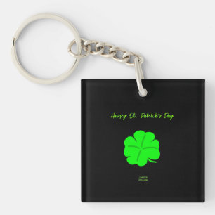 Happy St. Patrick's Day Square Schlüsselkette Schlüsselanhänger