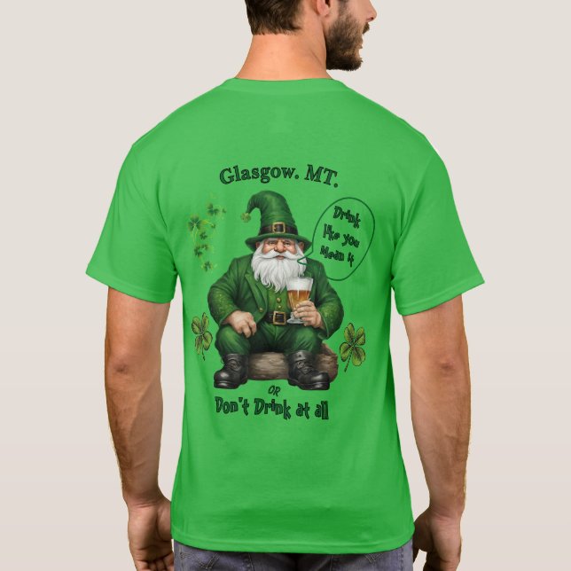 Happy St. Patrick's Day T-Shirt (Rückseite)