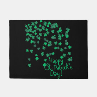 Happy St Patricks Day und Kleeblatt Frauen Männer Fußmatte