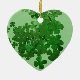 Happy St Patrick's Day und Viel Glück Keramik Ornament
