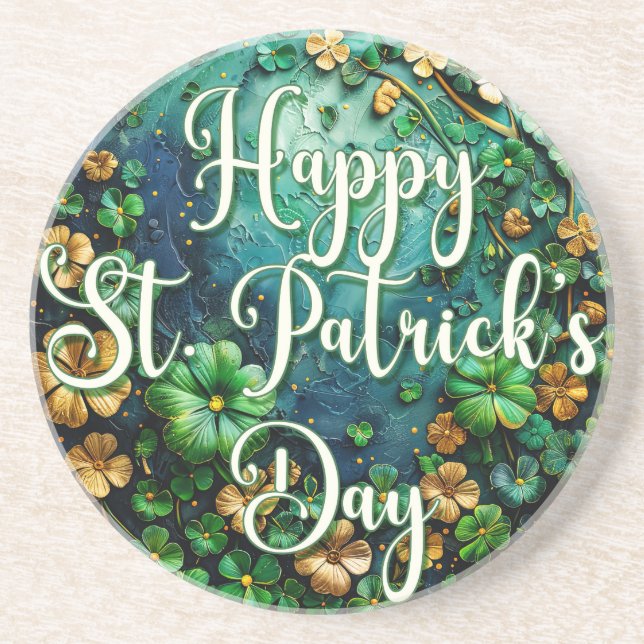 Happy St Patrick's Day Untersetzer (Vorne)