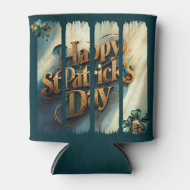 Happy St. Patrick's Day Vertical Brushstroke Dosenkühler