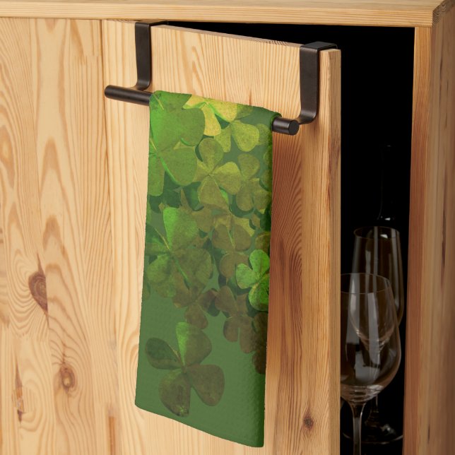Happy St.Patrick's Day,Viel Glück Geschirrtuch (Drittel gefaltet)