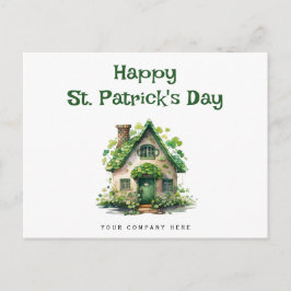 Happy St. Patrick's Day Vierblättriges Kleeblatt R Feiertagspostkarte