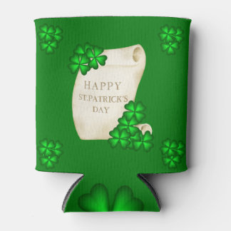 Happy St Patrick's Kleeblatts Dosenkühler