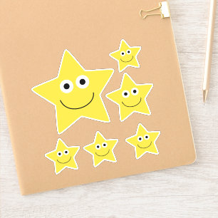 Happy Star Aufkleber