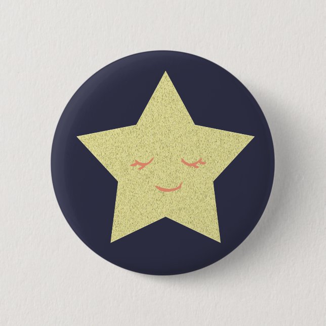 Happy Star Button (Vorderseite)