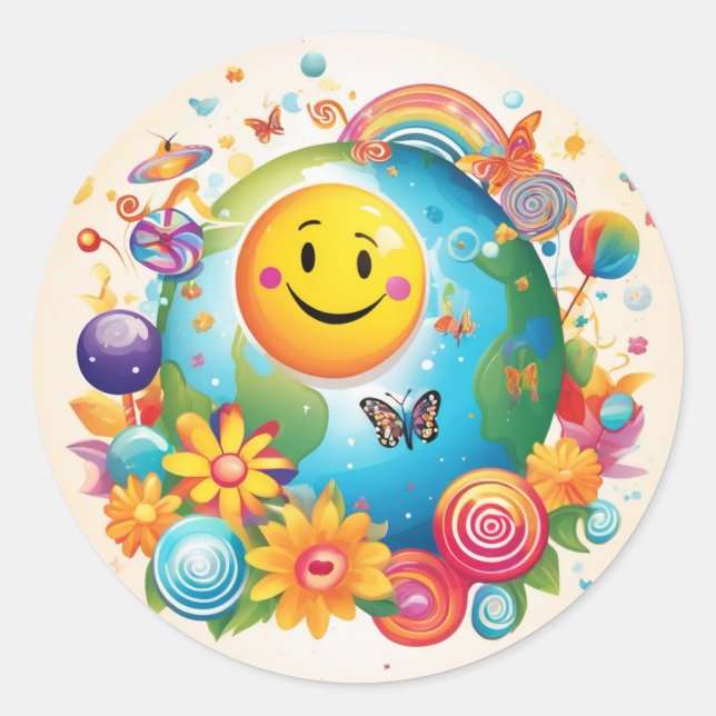 Happy Sticker (Vorderseite)