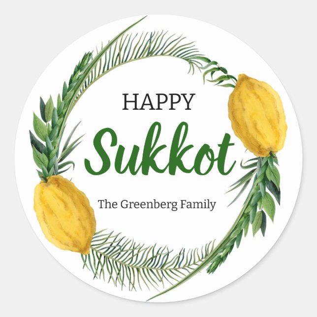 Happy Stickers Sukkot Lulav (Devant)