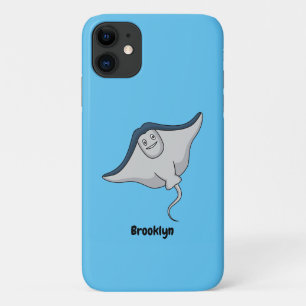 Happy stingray fish cartoon illustration Case-Mate iPhone hülle