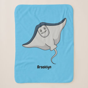 Happy stingray fish cartoon illustration sherpadecke
