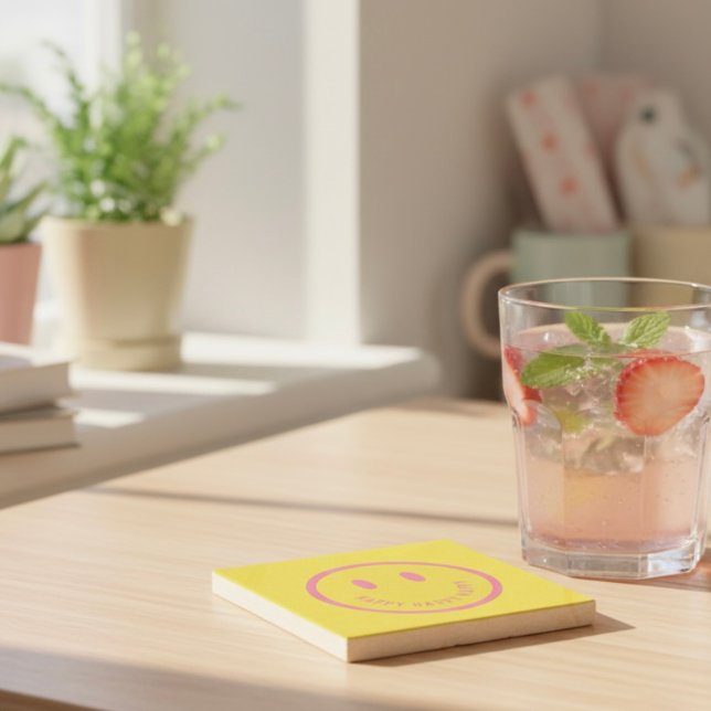 Happy Stone Untersetzer (Von Creator hochgeladen)