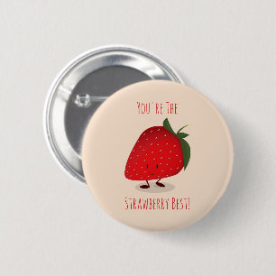 Happy Strawberry Button