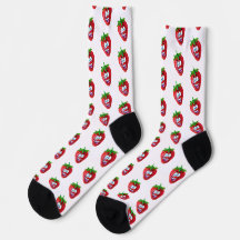 Happy Strawberry Crew Socks!