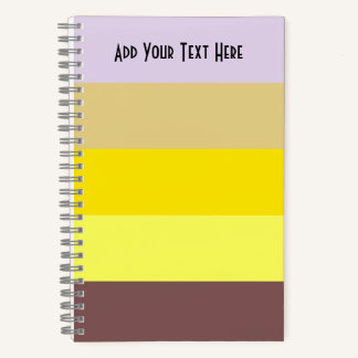 Happy Stripes Spiral Notebook Notizbuch