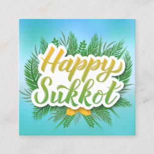 Happy Sukkot Custom Message Telefonnummerkarte