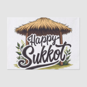 Happy Sukkot Jüdischer Urlaub Hanukkah Seidenpapier