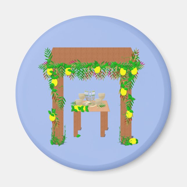 Happy Sukkot Magnet (Vorne)