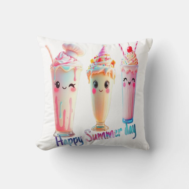 Happy Summer Day Kissen (Vorderseite)