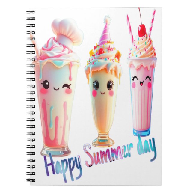 Happy Summer Day Notizblock (Vorderseite)
