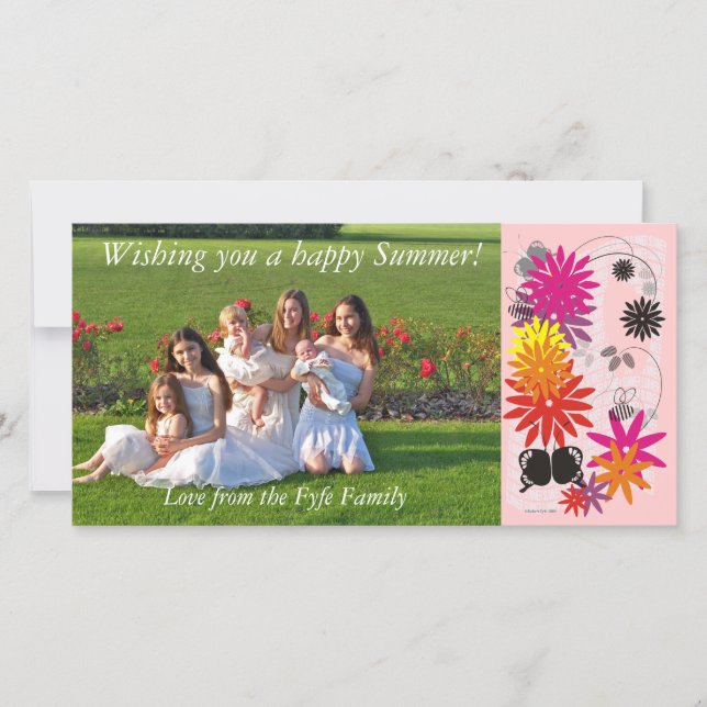 Happy Summer Foto Card (Vorderseite)