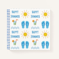 Happy Summer Pattern Notebook