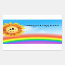 Happy Summer Sun Sticker