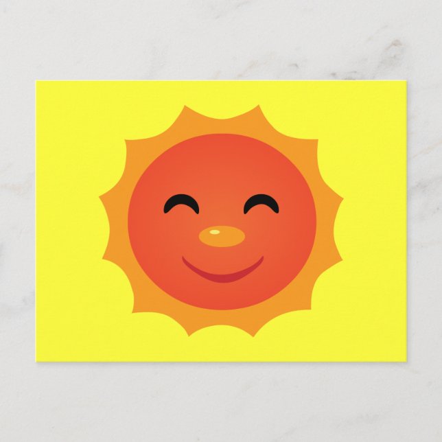 Happy Sun Postkarte (Vorderseite)
