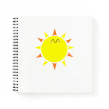 Happy Sun Spiral Notebook