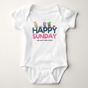 Happy Sunday Baby Strampler