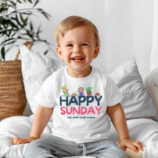 Happy Sunday Baby T-shirt (Von Creator hochgeladen)