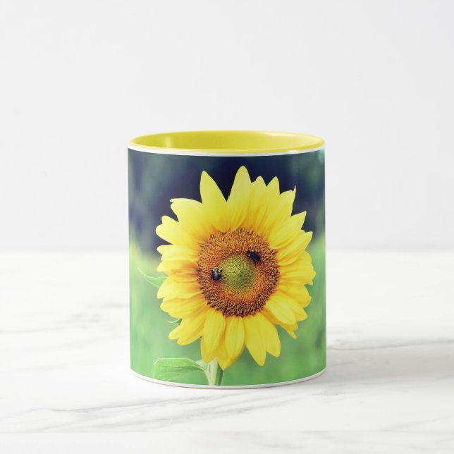 Happy Sunflower Keramik Tasse (Zentrum)