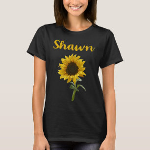 Happy Sunflower - Name Shawn T-Shirt