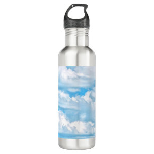 Happy Sunny Clouds Background Scenery Trinkflasche