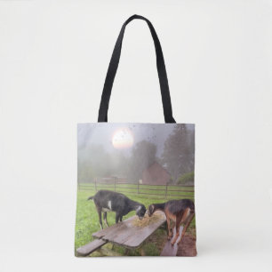 Happy Sunset Goats Tasche