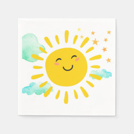Happy Sunshine Birthday Party Serviette