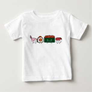 Happy Sushi Brothers Reis Japanischer Garnelenlach Baby T-shirt