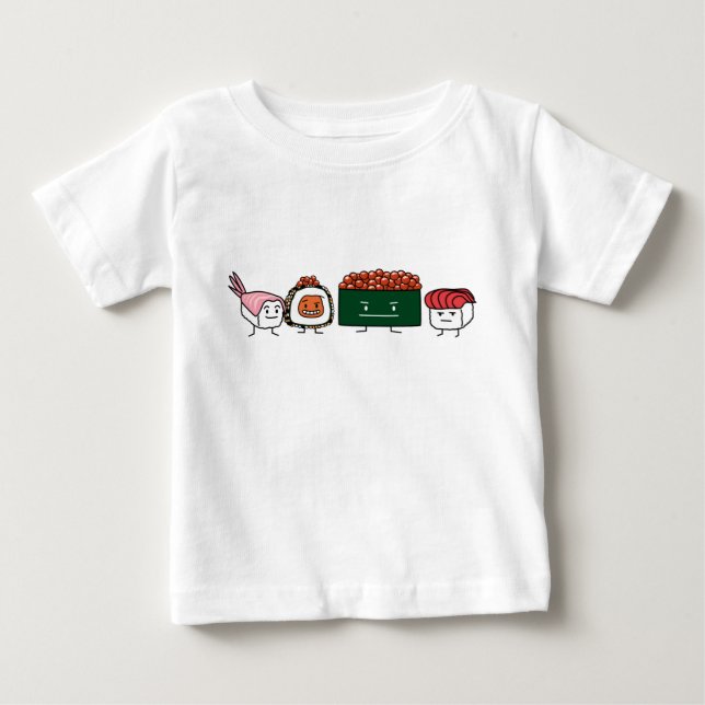 Happy Sushi Brothers Reis Japanischer Garnelenlach Baby T-shirt (Vorderseite)