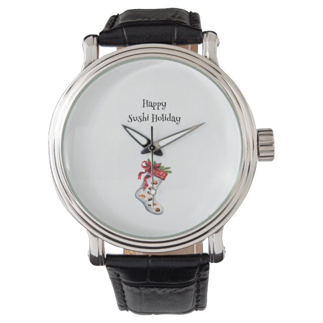 Happy Sushi Holiday eWatch Armbanduhr (Vorderseite)