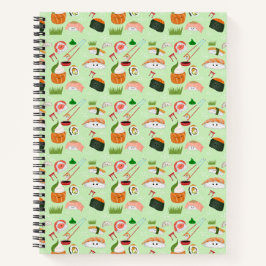 Happy Sushi Kawaii Notebook Notizbuch