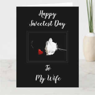 **HAPPY SWEETEST DAY* EHEFRAU SIE GEMEIN WORLD ZU  KARTE