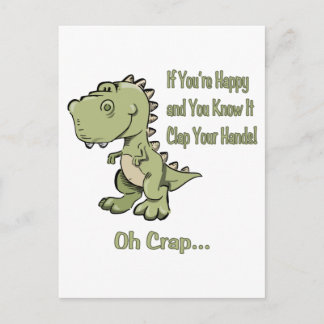Happy T-Rex Postkarte