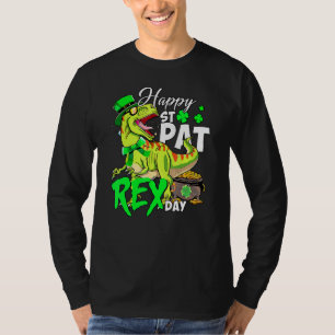 Happy T Rex Saint Patrick S Day Dinosaur Boys Kids T-Shirt