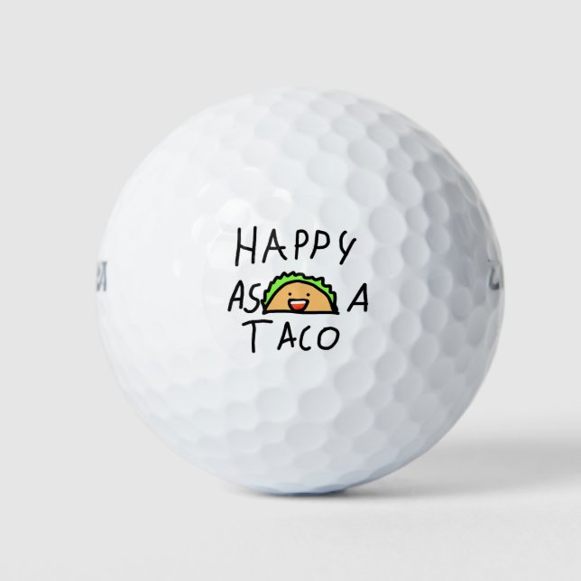 Happy Taco Golfball (Vorderseite)