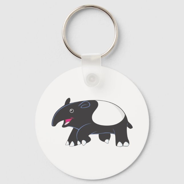 Happy Tapir Schlüsselanhänger (Vorderseite)
